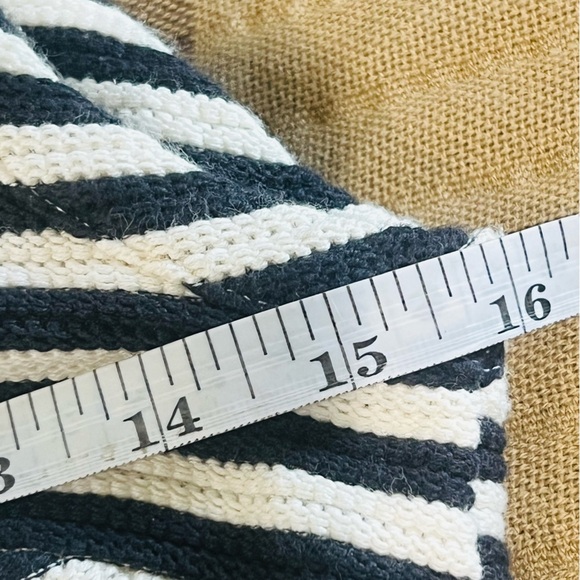 MADEWELL Black and White striped fit and flare dress XS - Picture 10 of 16